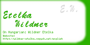 etelka wildner business card